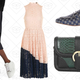 Striped Border Pleat Skirt, $50 | Pleated Lace Dress, $50 | KENDALL Loafer, $35 | OTIS Buckle Crossbody Bag, $24